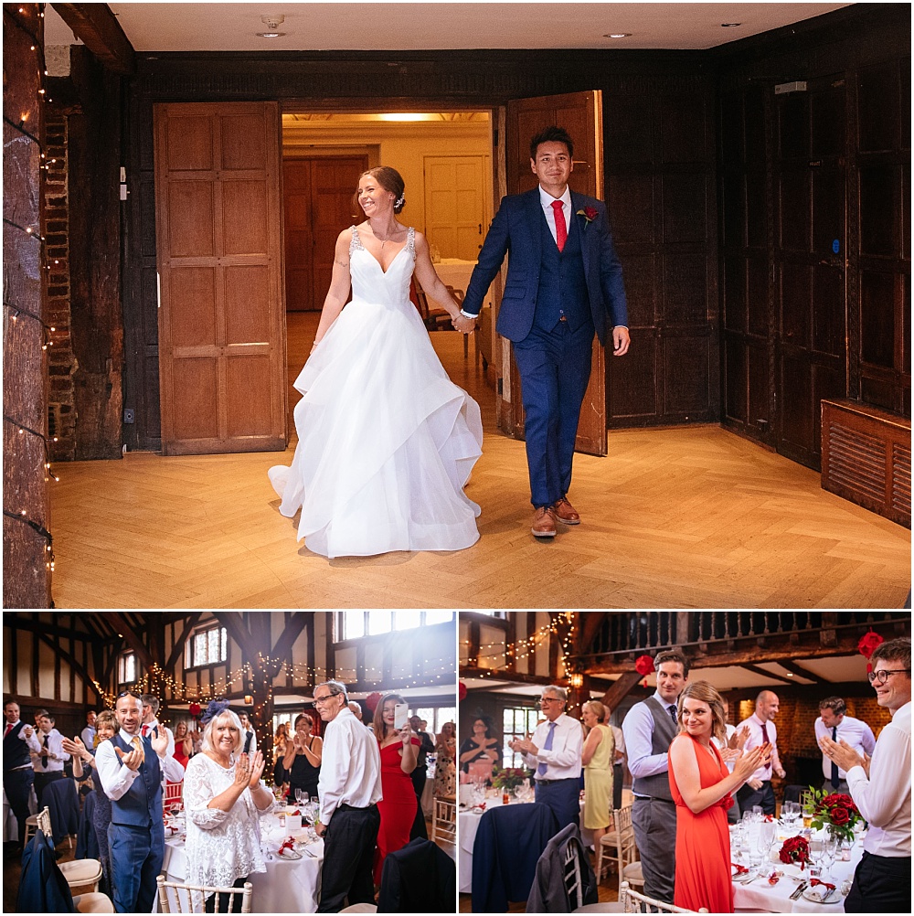entering the wedding breakfast