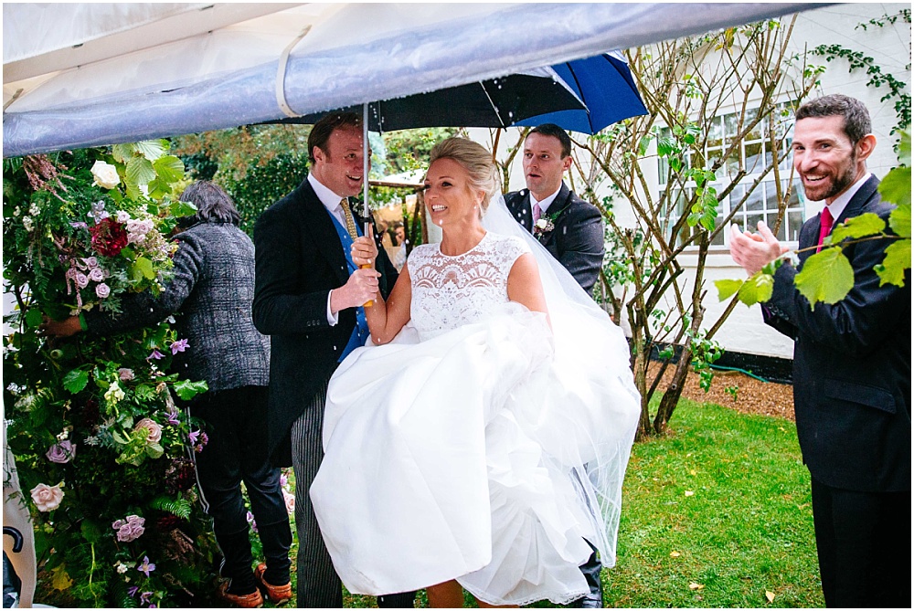 It's like rain on your wedding day