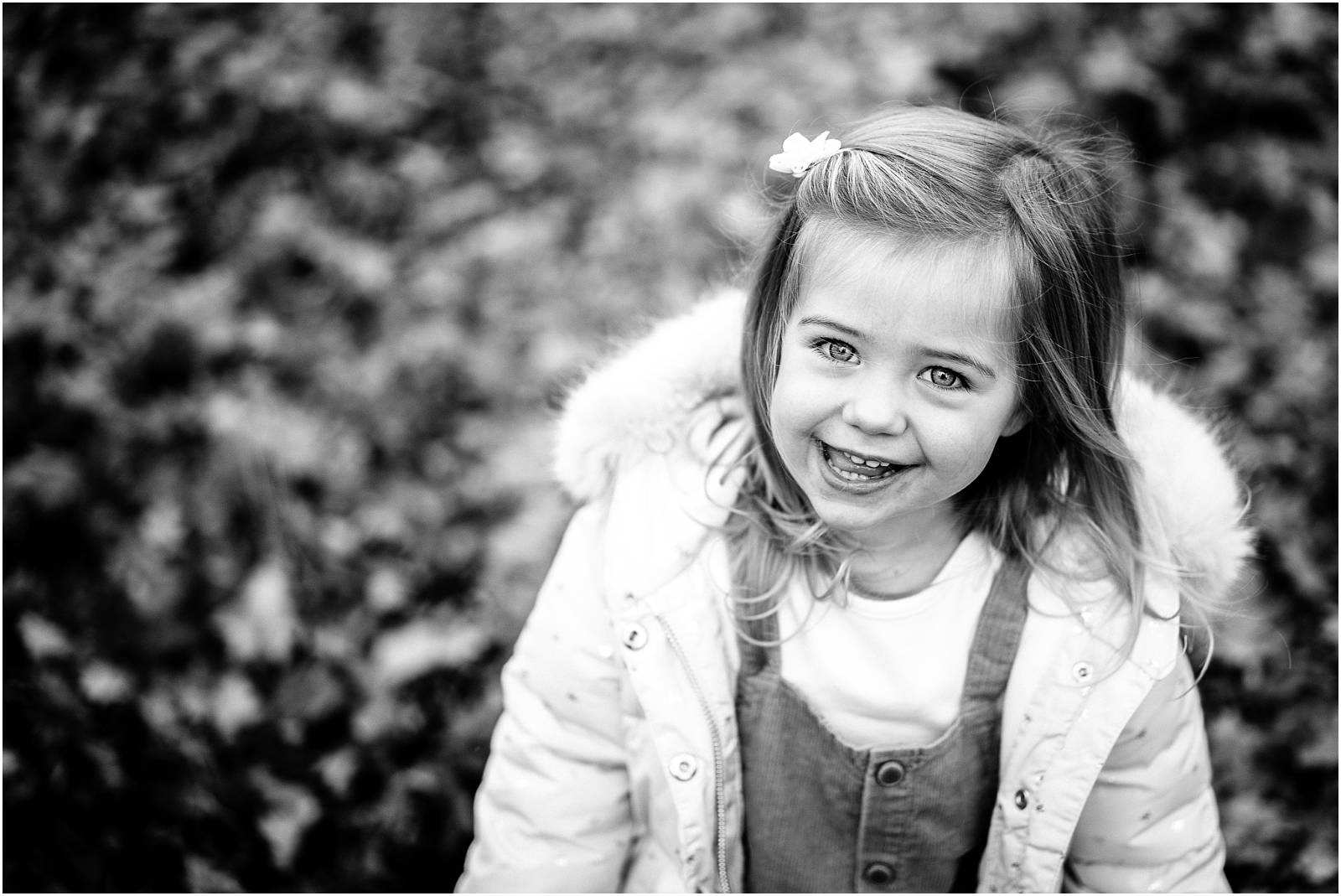Cute girl in autumn woods Windsor park