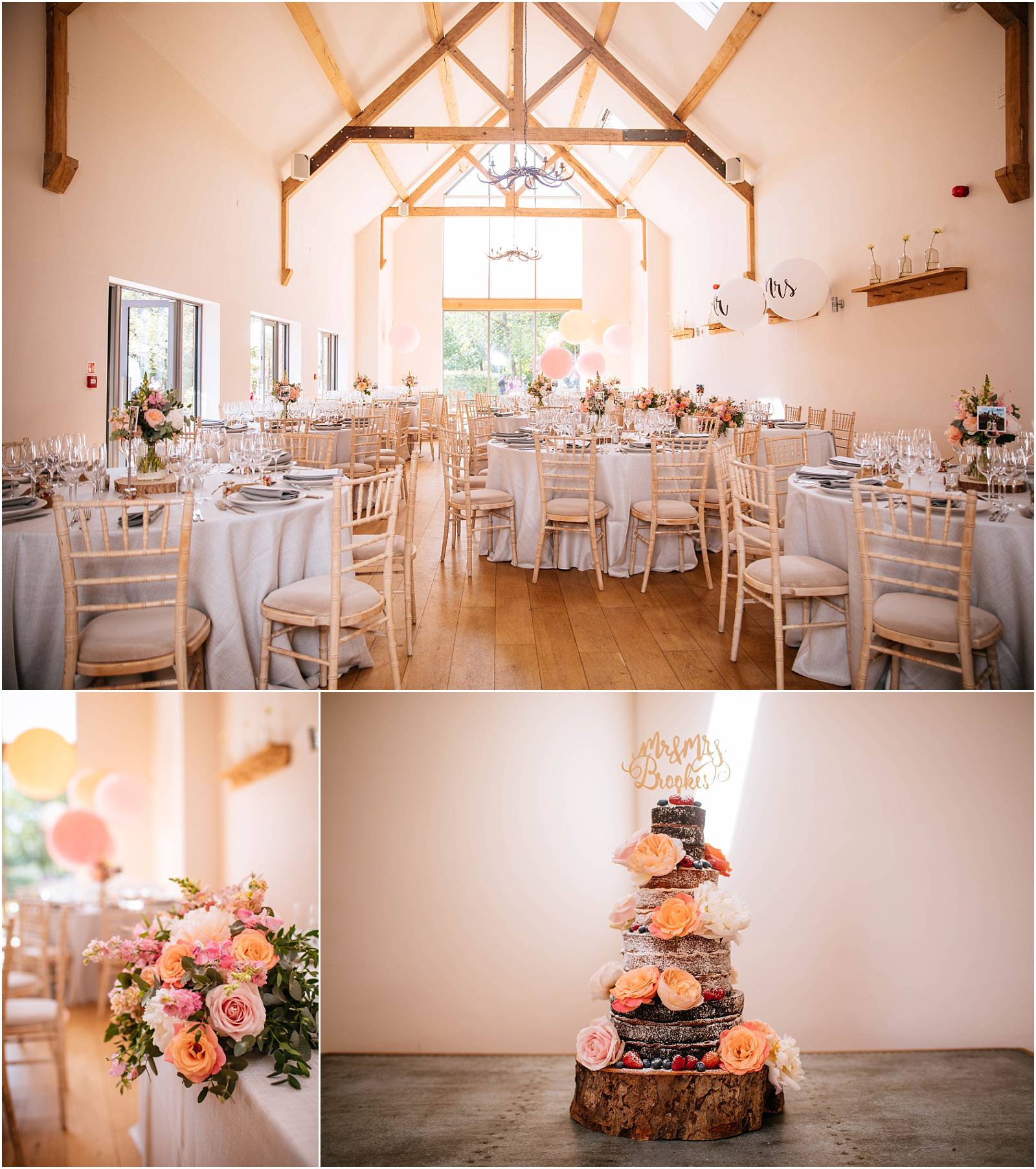 naked cake at millbridge court