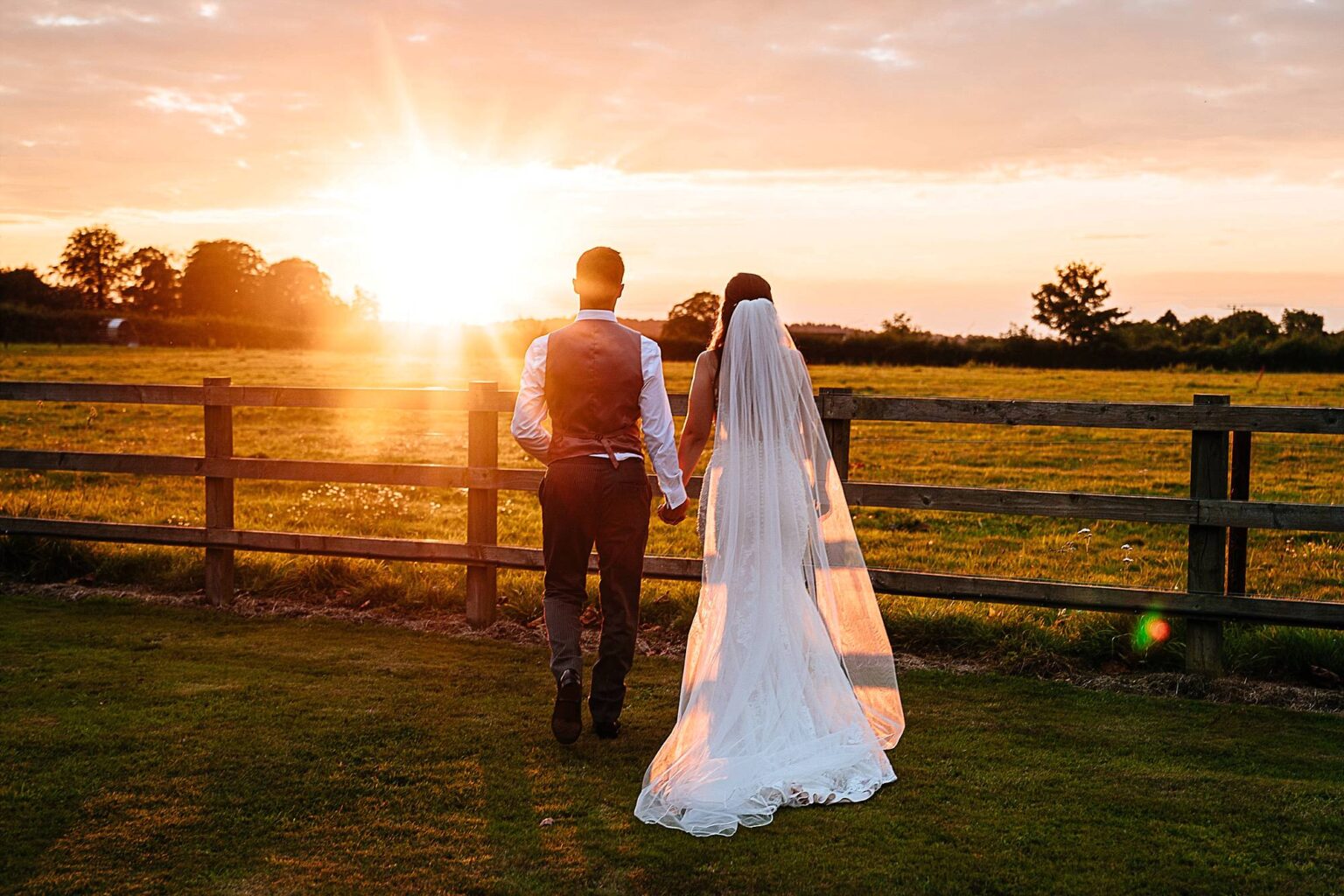 Incredible sunset at micklefield hall in september