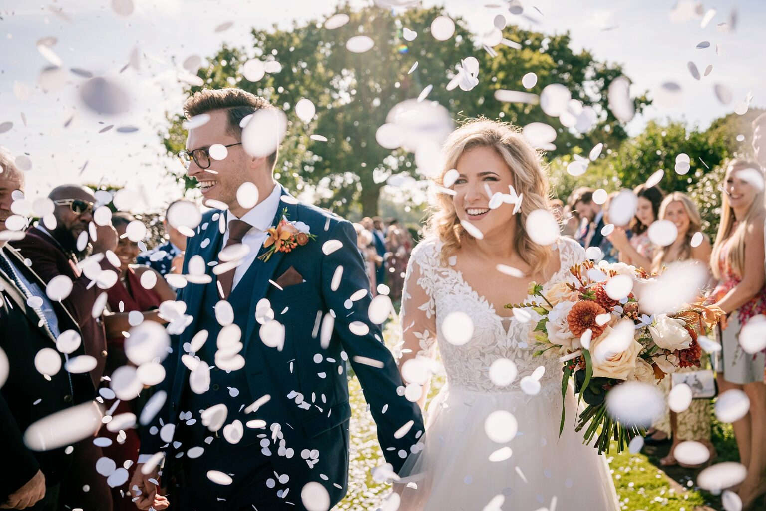 Autumn wedding at micklefield hall